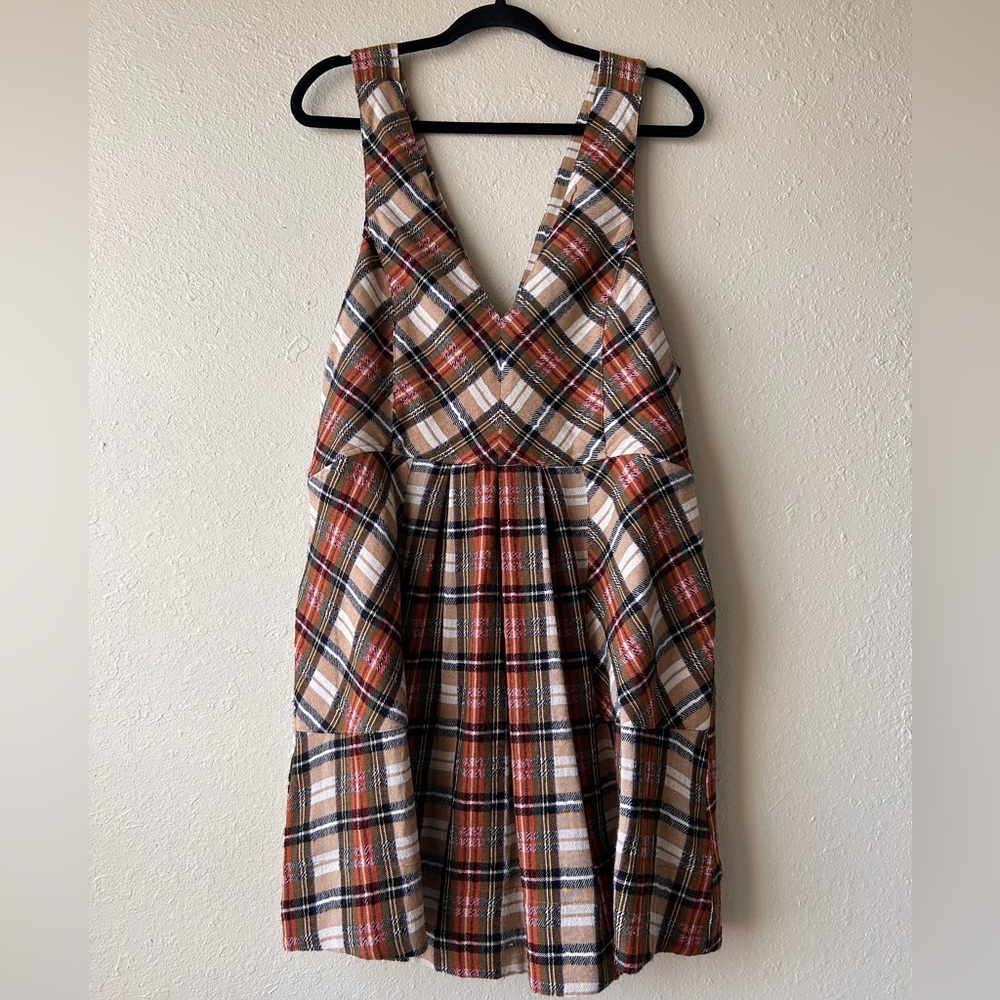 Free people killing time plaid mini dress - Picture 2 of 6